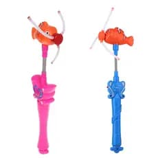 Brinquedo Catavento Ventilador de LED Musical Infantil Nemo + pilhas