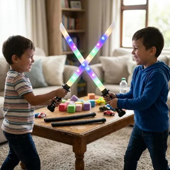 Espada Ninja Samurai LED Brinquedo Luzes Sons Sensor Movimento Fantasia Decoração Criança Infantil Menino
