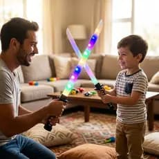 Katana Espada Samurai Ninja Brinquedo LED Bainha Criança Pilha Luzes Sons Infantil Interativo Menino Fantasia
