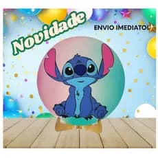 Painel em MDF adesivado para mesa de festa, vários temas: Lilo Stich, Divertidamente, etc..