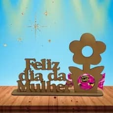 Porta bombom Feliz dia das Mulheres/Flor