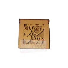Kit com 12 Caixinhas Decorativas Dia dos Pais Abre e Fecha UD 8x8x5