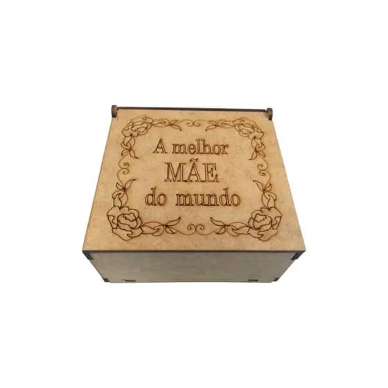 kit com 30 caixinhas de dias das mães em MDF corte a laser 10 x 10 x 5