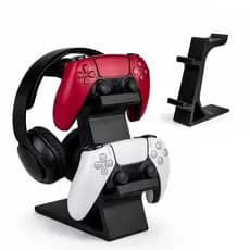 Suporte para Controle e Headset Gamer 2 Níveis | Organizador PS4 PS5 Xbox