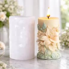 Molde Flor Silicone Artesanato Vela Rosas Flores
