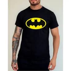 Camiseta Masculina Preta Batmam Super Herói