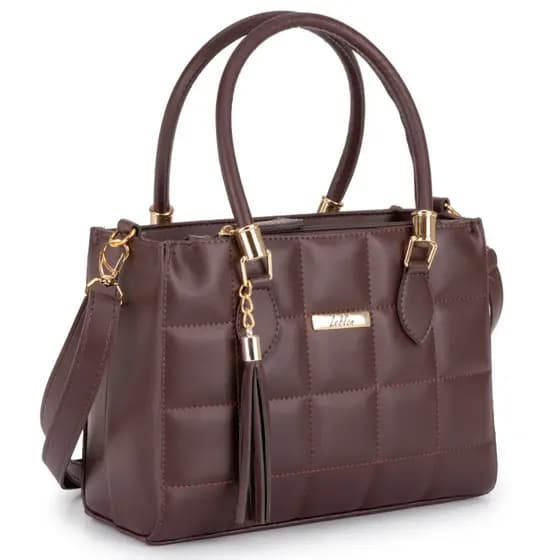 Bolsa feminina transversal Lorena média promoção