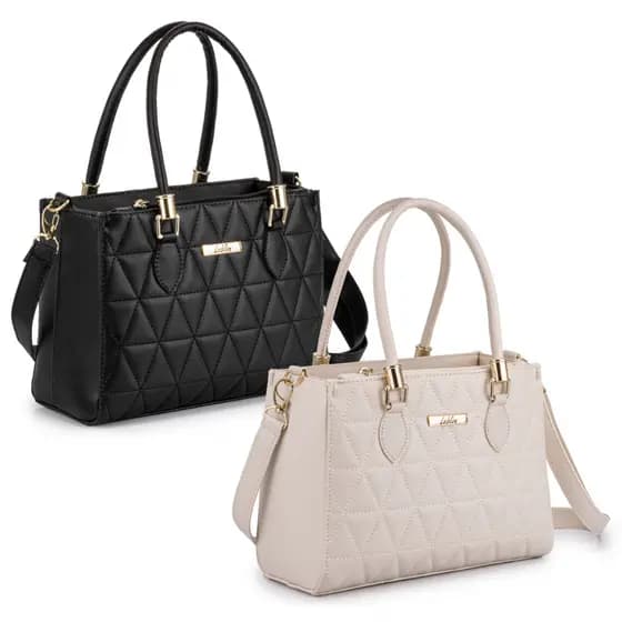Kit 2 bolsas feminina transversal com alça promoção