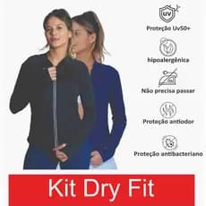 kit 2 Jaquetinha Esportiva Dry Fit Feminina – Academia, Fitness