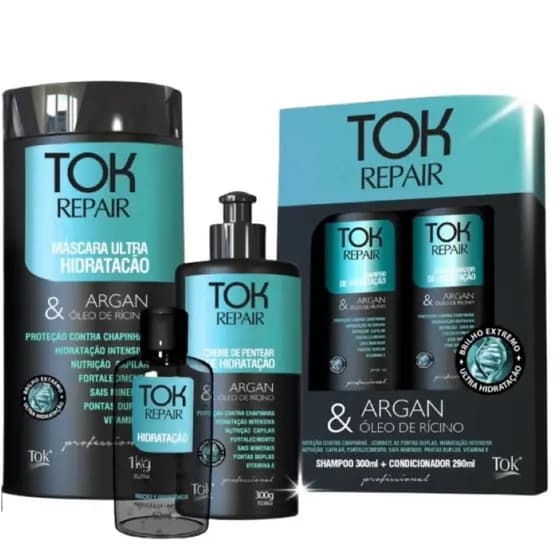 Kit Completo Tok Repair Argan E Rícino