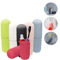 Estojo Porta Escova Dental Guardar Pasta Fio Viagem Férias