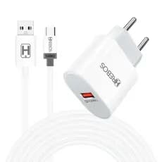 CARREGADOR TURBO POWER 18W TOMADA USB - HREBOS HS351 ACOMPANHA CABO TURBO MICRO USB V8