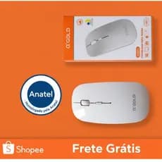 MOUSE WIRELESS 1600 DPI CONEXAO SUPER RAPIDA - AGOLD MS04A – SEM FIO RECARREGÁVEL