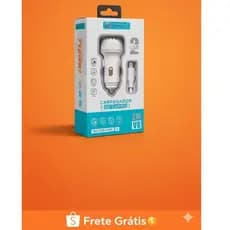 Carregador Celular Veicular 3.1A - com cabo (2 saídas USB) - RENUX