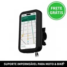 SUPORTE DE CELULAR PARA MOTO - A PROVA D'ÁGUA COM CARREGADOR EMBUTIDO USB 2A