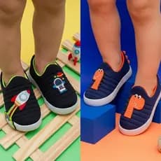 Tênis Calce Fácil Infantil Masculino Casual E Escolar Confortável E Antiderrapante Promoção