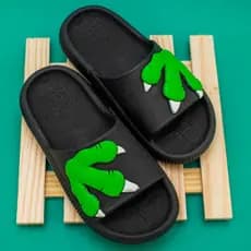 Chinelo Menino Infantil Juvenil Adulto Confortável Macio Dino Emborrachado Antiderrapante Promoção
