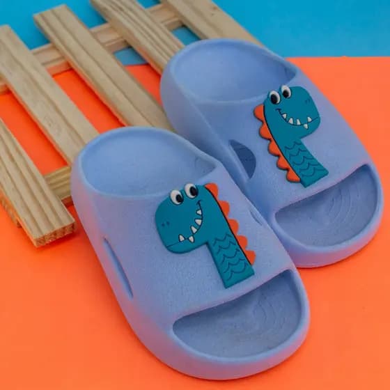Chinelo Infantil Menino Slide Sandália Confortável 21/22 ao 27/28 Promoção Dino Escolar Casual
