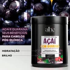 MASCARA AÇAI ALHE 1KG PARA CABELOS PÓS QUÍMICA HIDRATAÇÃO E BRILHO