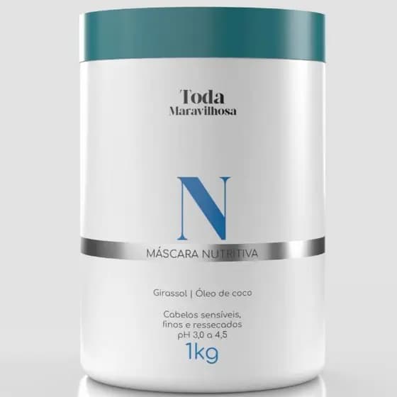 Máscara Toda Maravilhosa Nutrição 1kg Tratamento Intenso Hidratação Brilho