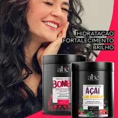 CRONOGRAMA CAPILAR 2 MASCARA 1KG ALHE FORTALECIMENTO,HIDRATAÇÃO PARA CABELOS  PÓS QUÍMICA