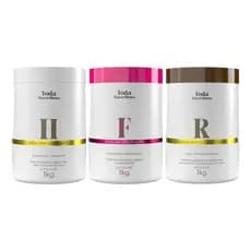 Kit Cronograma Capilar Toda Maravilhosa 3 Máscaras 1kg Hidratação Força e Reconstrução