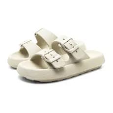 Chinelo Sandália Nuvem Unissex Estilo Birken Duas Tiras Ajustável Confortável Plataforma Leve Papete