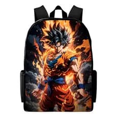 Mochila Escolar Dragon Ball Anime Passeio Infantil Menino Viagem Alça Regulável