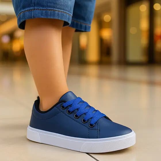 Tênis Infantil Menino Casual Social Sapatenis Elegante Couro Várias Cores Numeração 25 ao 33