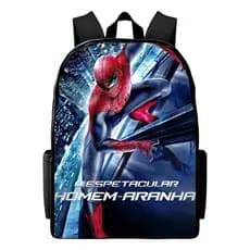 Mochila Escolar Homem Aranha Super Heroi Infantil Menino Volta Aula Creche Viagem Filme
