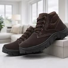 Bota Segurança em Couro Nobuck Epi Reforçada e Confortavel Para Trabalhos Pesados Nobuck