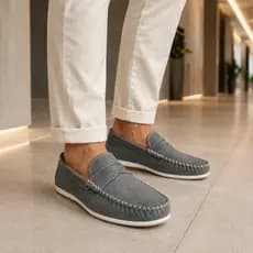 Mocassim Drive Masculino Kipasso Couro Tradicional Confortavel Casual Dia a Dia Leve