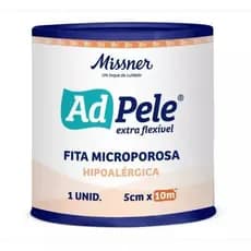 3 Fitas Adesivas Micropore/Curativo Branca 5,0cm X 10m - Ad Pele Wiltex Maxicor (conforme estoque)