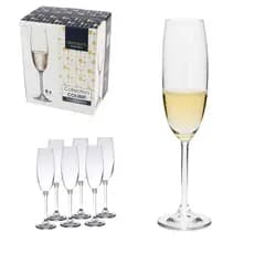 6 Taças para Champagne Espumante Gastro/Colibri 220ml De Cristal Ecológico Bohemia
