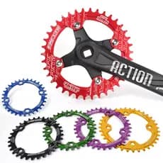 Pedivela 104BCD 30T 32T 34T 36T 38T 40T 42T, Coroa Redonda Narrow Wide para Bicicleta de Montanha e Estrada, Componentes