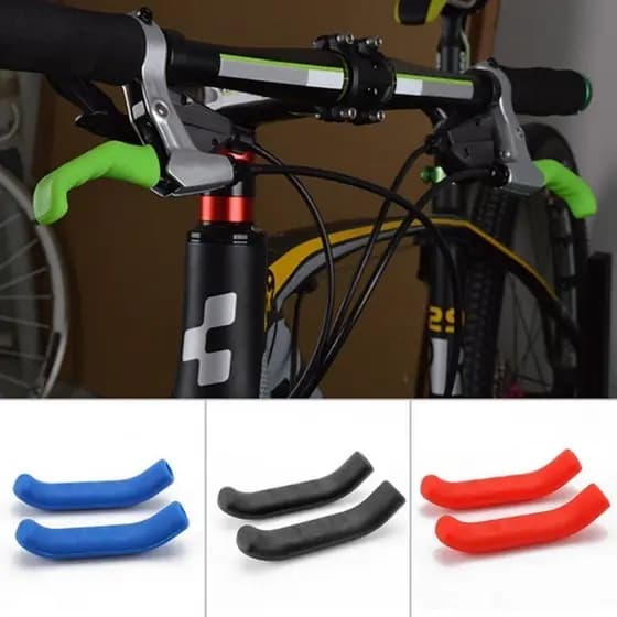 1 Par de Capas de Silicone para Manete de Freio de Bicicleta, Proteção para Bicicleta de Montanha e Estrada, Capa de Gel