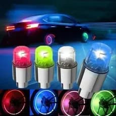 Luz LED para Válvula de Pneu de Bicicleta e Moto, Luz de Raio Neon Estroboscópica LED