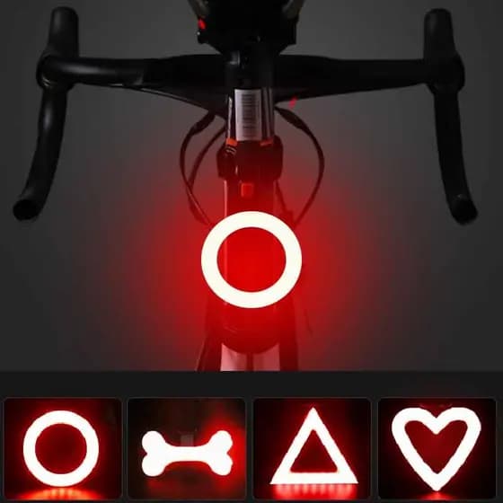 Lanterna Traseira para Bicicleta, Luzes Traseiras Recarregáveis por USB, Luz LED para Bicicleta, Luzes de Sinalização, L