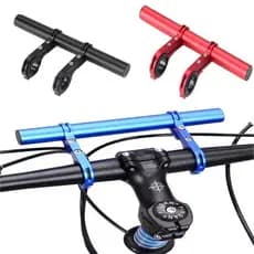 Extensor de Guidão de Bicicleta 20cm Multifuncional, Acessórios de Suporte em Liga de Alumínio para Telefone, Velocímetr