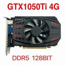 Placa Gráfica GTX 1050 Ti 4G HD Gaming Placa Gráfica Independente DDR5 Atualização para Computador Desktop Versão Intern