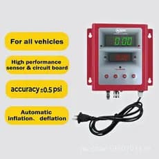 Inflador de Pneus Totalmente Automático Montado na Parede com Display Digital