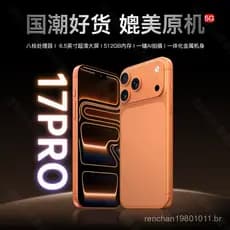 Novo smartphone 17promax, lacrado, totalmente compatível com todas as redes, telefone de backup Android, preço de atacad