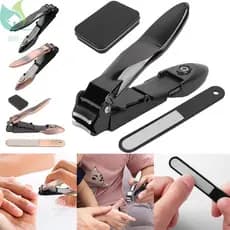 Cortador De Unhas Anti-Splash Com Bandeja Coletora De Aço Inoxidável SHOPQJC7281