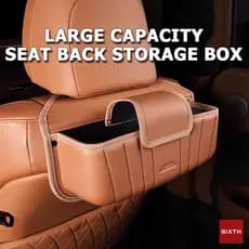 Organizador de Banco Traseiro Para Carro Caixa Porta Objetos Couro PU Grande Capacidade Universal SUV Sedan Auto Premium