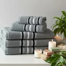 Kit 4 Peças Toalha Algodão 2 Banho + 2 Rosto Conforto Macia e Resistente Alta Absorção Atacado