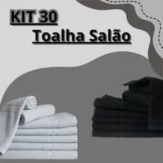 Kit Com 30 Peças Toalhas de Salão 40X70cm Algodão Bem Estar
