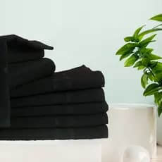 Kit 30 Toalha Rosto Salão Beleza Preto Branco 40x70cm Bem Estar Algodão