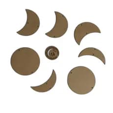 kit Móbile fases da Lua MDF Fases Da Lua Mágica Parede Pendurado Boho Home Chic Lua Guirlanda Decoração Ornamentos