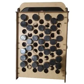 Suporte Organizador Porta Tubetes Tempero para Mesa em Mdf