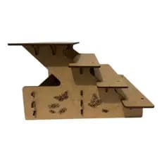 Expositor Mdf 4 Andares Pão De Mel Palha Italiana Brownies